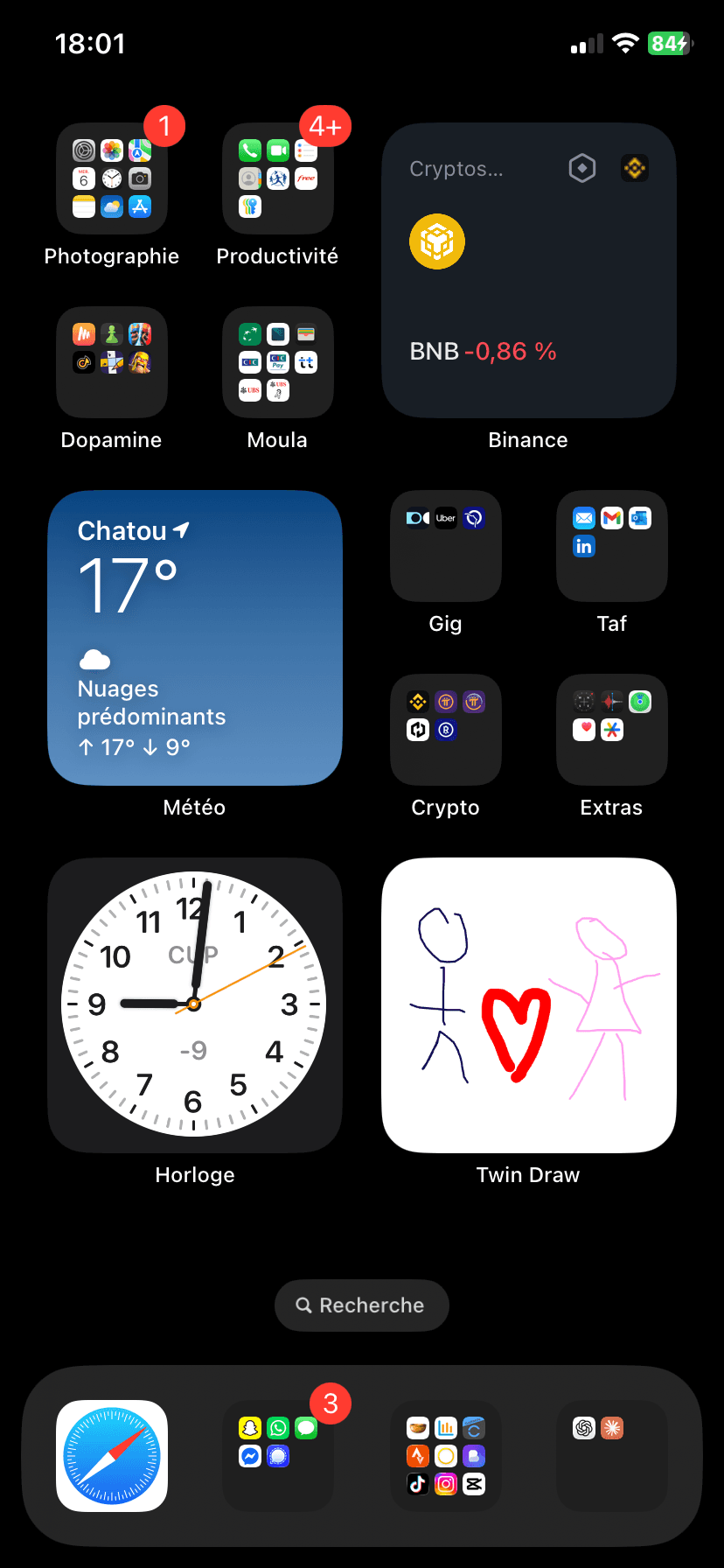 On your home screen
