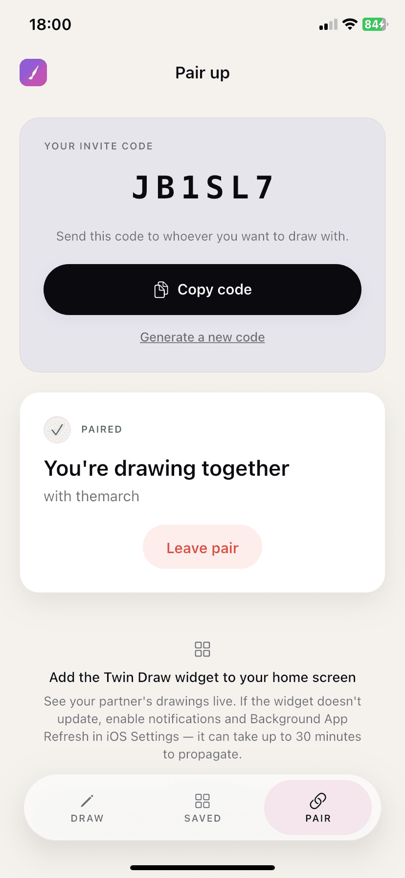 Pair up in seconds