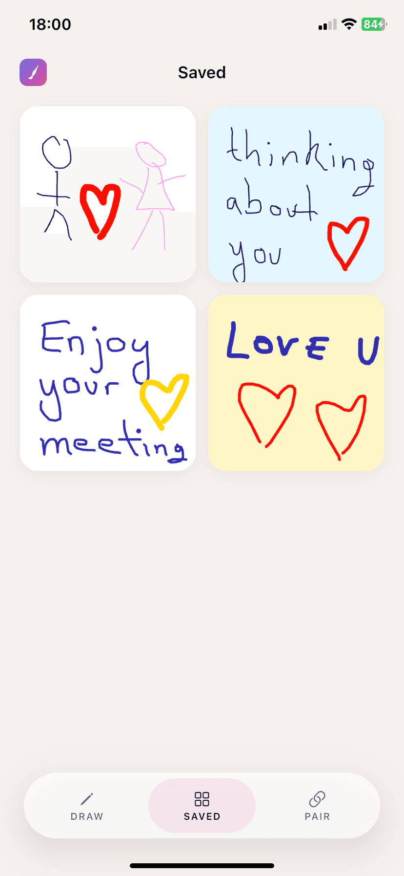 A shared sketchbook